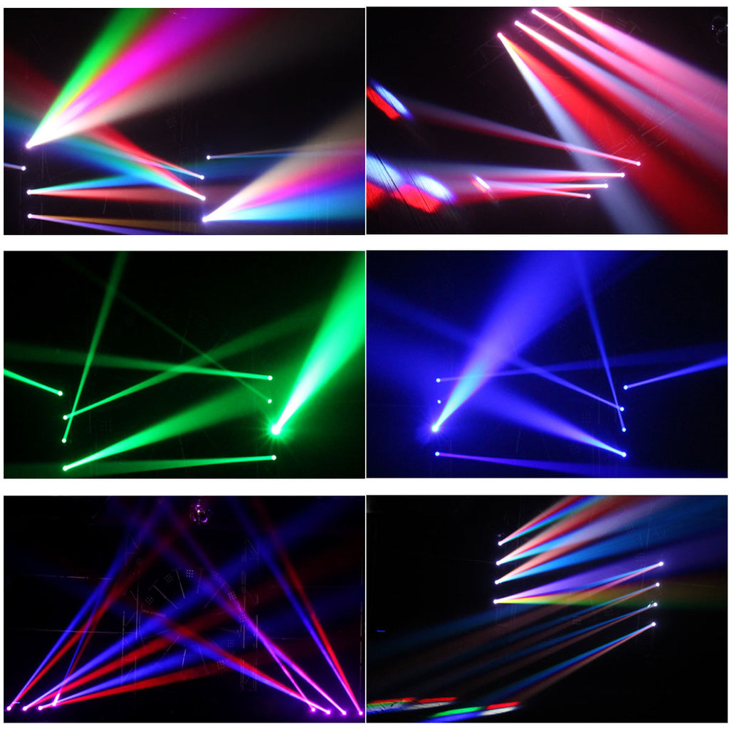 MR DJ QLMH400 <br/>150W 4-Head LED Beam Moving Head Bar Strobe Light, DMX 512, 4x10w RGBW Spot Stage Lighting for Dj Disco Night Club Stage