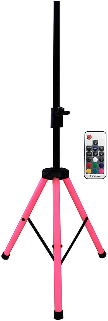 MR DJ SS700LED Color Stand <br/> ultra-bright universal color-changing stand LED speaker stand tripod telescoping with LED lighting and IR remote control