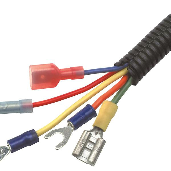 MR DJ DSLT14YL 100' 1/4" 6.35mm Yellow Split Wire Loom Conduit Tubing Sleeve Tube