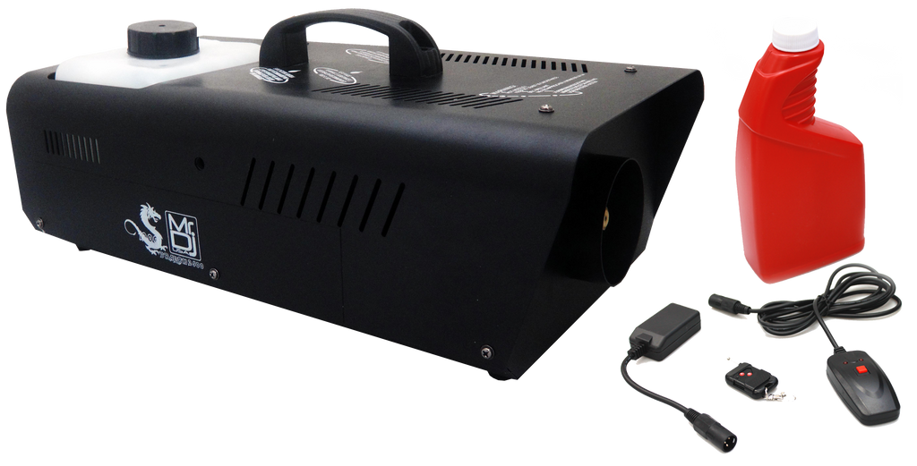 MR DJ DRAGON2500<BR/> 2500W fog smoke machine with wire & wireless remote & fog fluid, quick heat-up thick fog