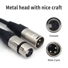 Load image into Gallery viewer, MR DJ CDMX10 3-pin DMX lighting cable &lt;BR/&gt;10&#39; DMX 3-Pin XLR Male to Female Pro Stage DJ Lighting DMX Cable