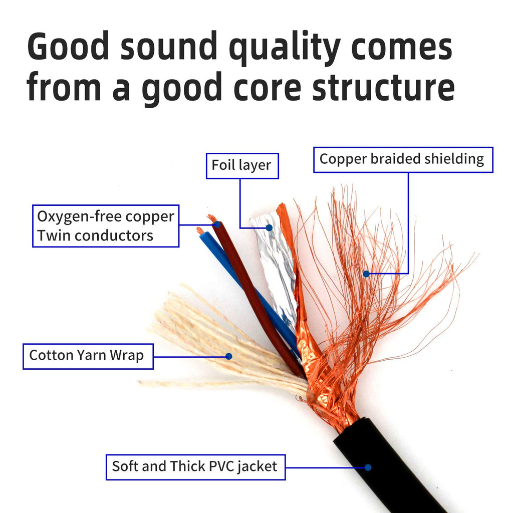 MR DJ CDMX10 3-pin DMX lighting cable <BR/>10' DMX 3-Pin XLR Male to Female Pro Stage DJ Lighting DMX Cable
