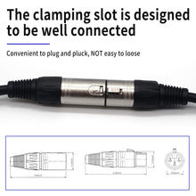 Load image into Gallery viewer, MR DJ CDMX10 3-pin DMX lighting cable &lt;BR/&gt;10&#39; DMX 3-Pin XLR Male to Female Pro Stage DJ Lighting DMX Cable