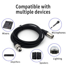 Load image into Gallery viewer, MR DJ CDMX10 3-pin DMX lighting cable &lt;BR/&gt;10&#39; DMX 3-Pin XLR Male to Female Pro Stage DJ Lighting DMX Cable