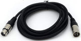 MR DJ CDMX10 3-pin DMX lighting cable <BR/>10' DMX 3-Pin XLR Male to Female Pro Stage DJ Lighting DMX Cable