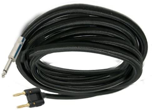 Mr. Dj CQB30 <BR>Banana Plug to 6.35mm 1/4" Plug 30-Feet Speaker Cable