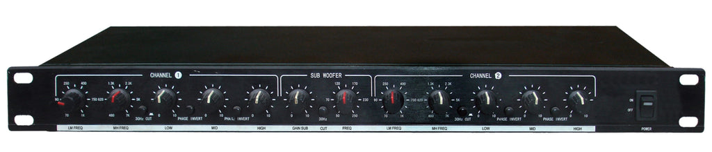 MR DJ DXO300 PRO PA DJ Club Stereo 2/3 Way Plus Subwoofer Crossover with XLR Input & Output
