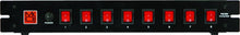 Load image into Gallery viewer, MR DJ PSC250 Rack Mountable 8 Port Power Switcher Surge Protectors ON / OFF Power Center
