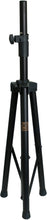 Load image into Gallery viewer, MR DJ SS450B Speaker Stand &lt;br/&gt; Universal Black Heavy Duty Folding Tripod PRO PA DJ Home On Stage Speaker Stand Mount Holder with Mounting Plate