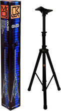 Load image into Gallery viewer, MR DJ SS450B Speaker Stand &lt;br/&gt; Universal Black Heavy Duty Folding Tripod PRO PA DJ Home On Stage Speaker Stand Mount Holder with Mounting Plate