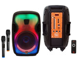 MR DJ FLAME3500LED PRO Portable 15” 2-Way Full-Range Powered/Active DJ PA Multipurpose Live Sound Bluetooth Loudspeaker