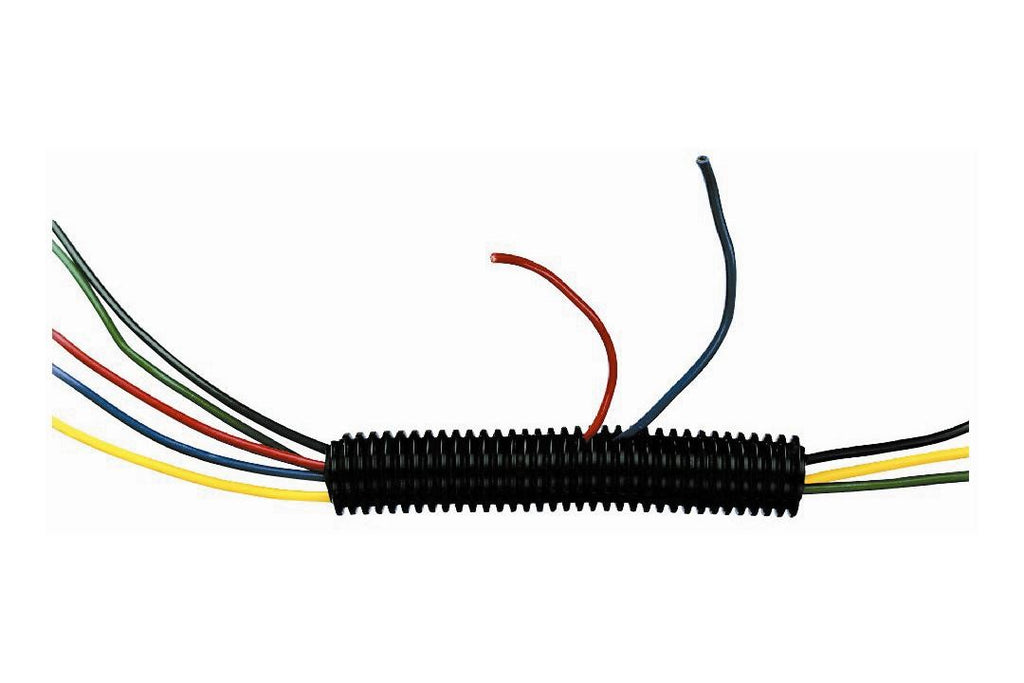 MR DJ SLT38 100 Ft 3/8" 10mm Split Wire Loom Conduit Polyethylene Tubing Black Color Sleeve Tube