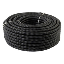 Load image into Gallery viewer, MR DJ SLT38 100 Ft 3/8&quot; 10mm Split Wire Loom Conduit Polyethylene Tubing Black Color Sleeve Tube